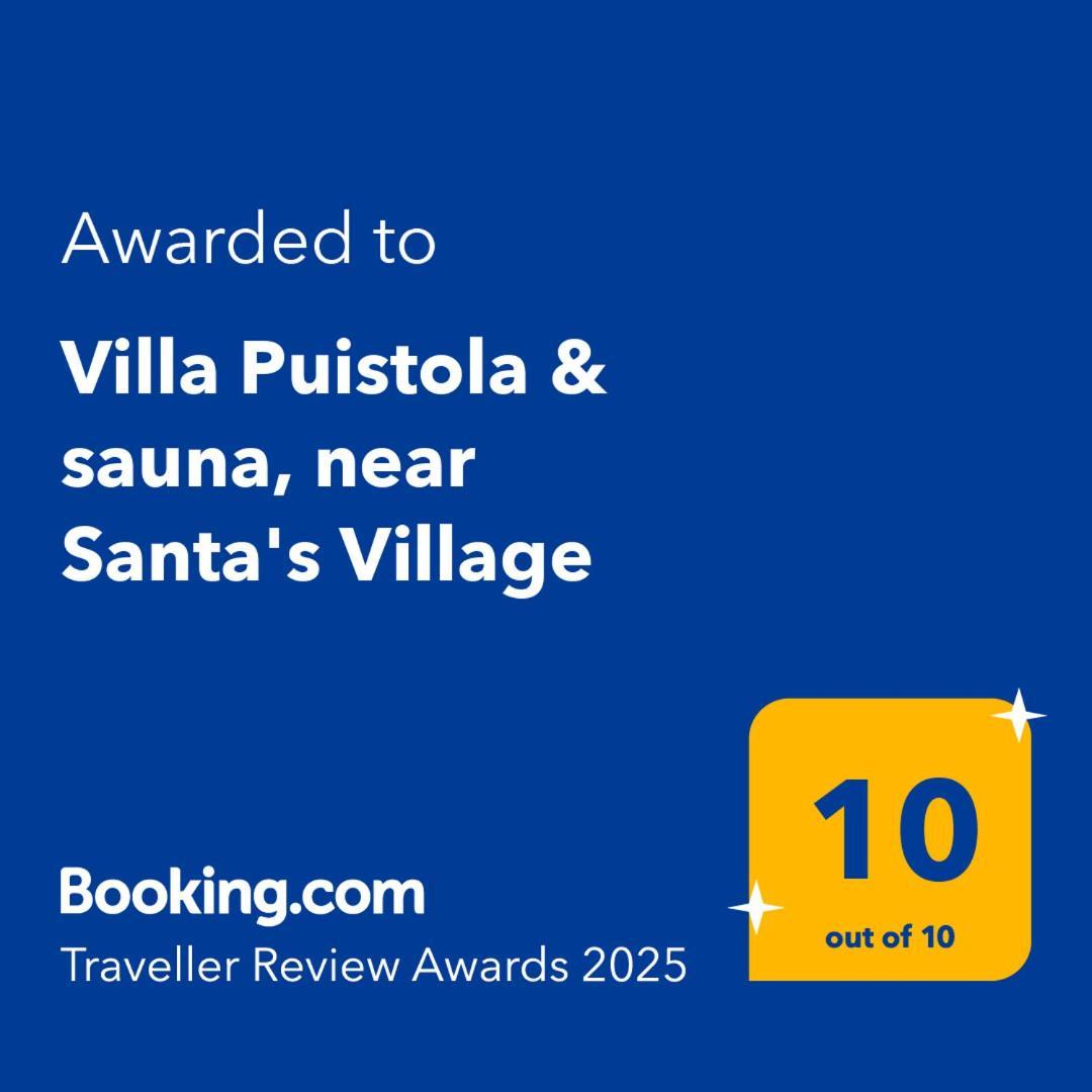 Villa Puistola & Sauna, Near Santa'S Village Rovaniemi Kültér fotó